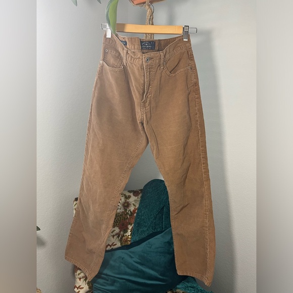 Straight leg brown corduroy pants - Picture 1 of 8
